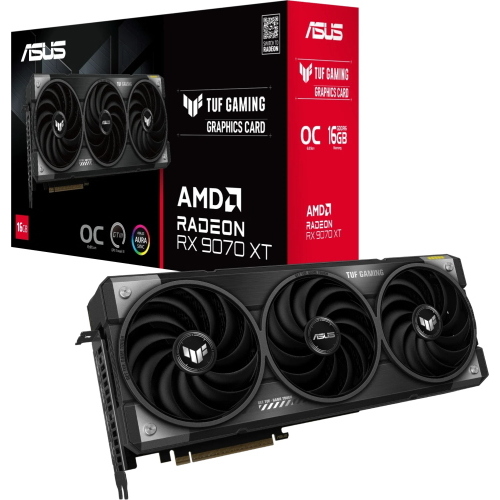 ASUS TUF Gaming Radeon RX 9070 XT OC, TUF-RX9070XT-O16G-GAMING, 16GB GDDR6, HDMI, 3x DP