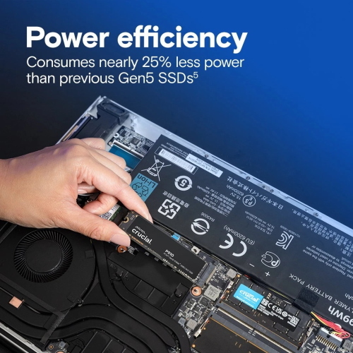 Crucial P510 SSD 2TB M.2 2280 M-Key PCIe 5.0 x4 dissipatore
