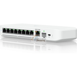 Ubiquiti UniFiSwitch Flex Desktop 2.5G Smart Switch, 8x RJ-45, 1x RJ-45/SFP+, PoE+ PD