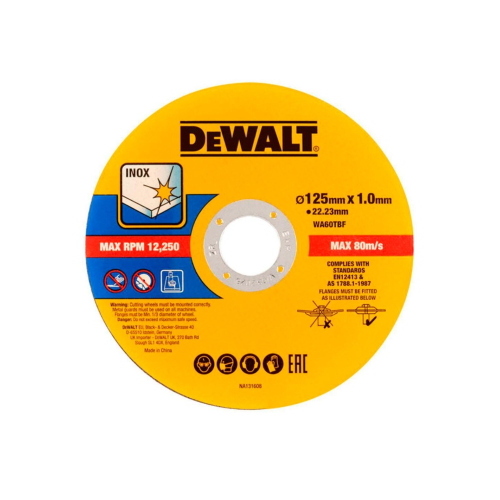 Cubo 25 dischi DeWALT Inox DT20594-QZ 115mm x 1mm