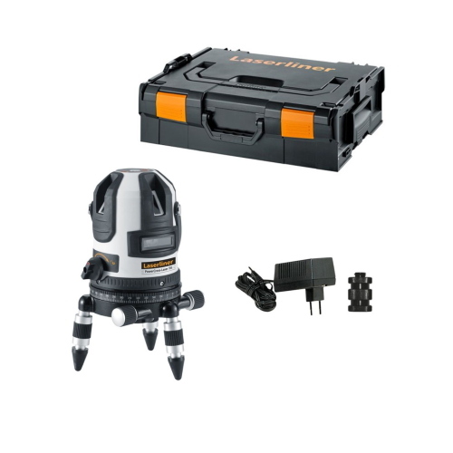 Laser a linee intersecanti verde LASERLINER 032.060L-PowerCross-Laser 5G DLD
