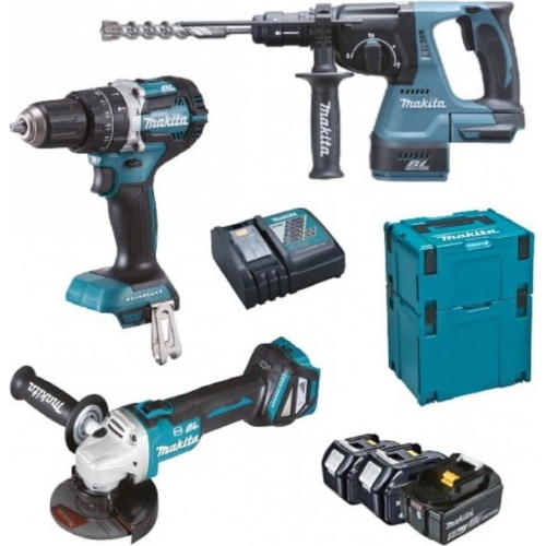 Makita DLX3119TJ combo kit 18V 3x5Ah Li-Ion 2 Makpac