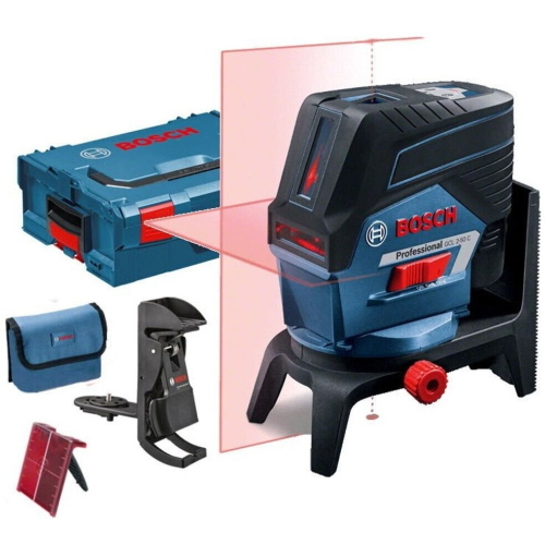 Bosch GCL2-50C linea laser rossa 50m ricevitore RM2 BM3 L-Boxx