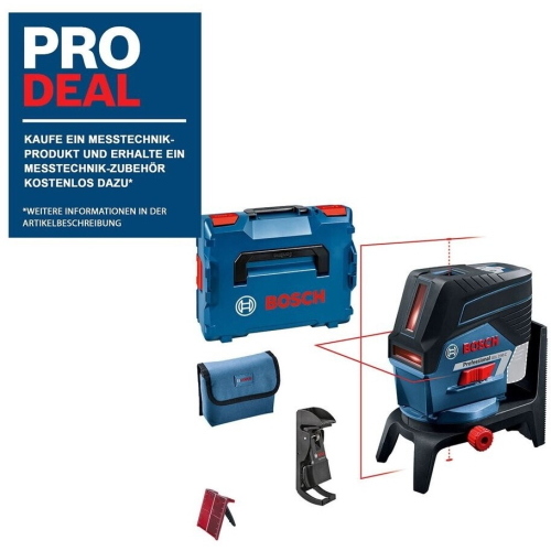 Bosch GCL2-50C linea laser rossa 50m ricevitore RM2 BM3 L-Boxx