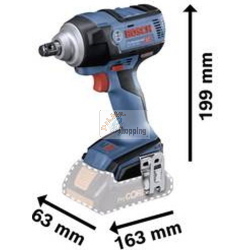 Bosch GDS18V-300 TRAPANO a percussione 18V 2x4Ah L-BOXX 136