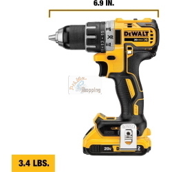 DeWalt DCD791D2-QW trapano avvitatore 18V 2x2Ah Li-Ion TSTAK