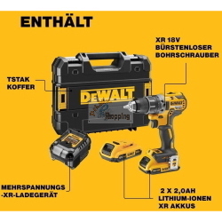 DeWalt DCD791D2-QW trapano avvitatore 18V 2x2Ah Li-Ion TSTAK