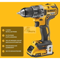 DeWalt DCD791D2-QW trapano avvitatore 18V 2x2Ah Li-Ion TSTAK