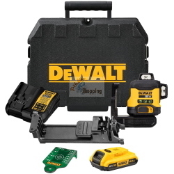 DeWalt DCLE34031D1-QW Laser a croce verde 18V 2Ah Li-Ion con custodia
