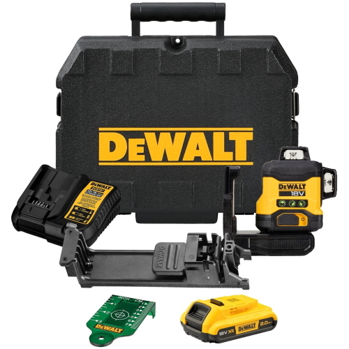 DeWalt DCLE34031D1-QW Laser a croce verde 18V 2Ah Li-Ion con custodia