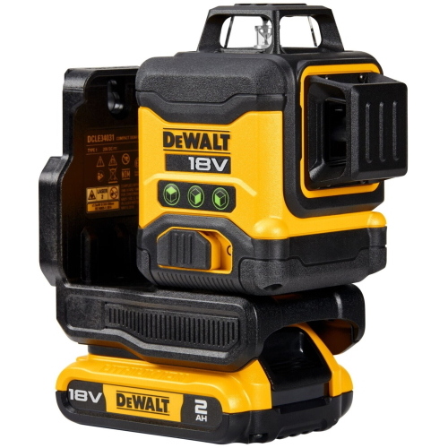 DeWalt DCLE34031D1-QW Laser a croce verde 18V 2Ah Li-Ion con custodia