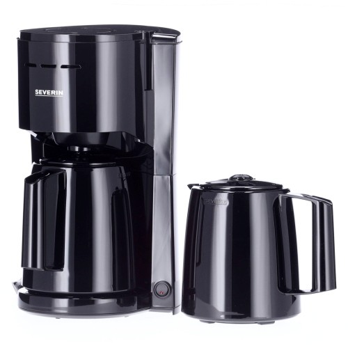 Severin KA 9307 macchina da caffè filtro 2 caraffe nera