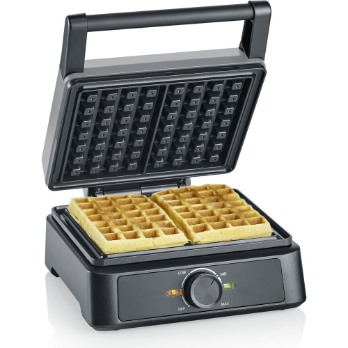 Severin WA2125 ferro per waffle belga, spessi e dorati
