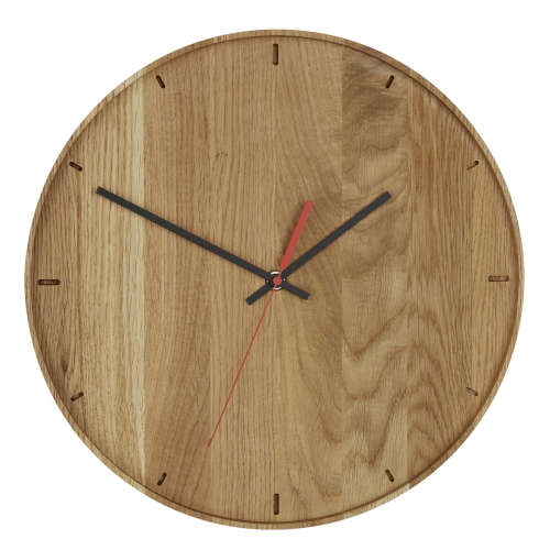 TFA 60.3070.01 orologio da parete massello quercia naturale