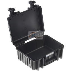 B&W Outdoor Case Type 3000 valigetta rigida nera divisorio interno