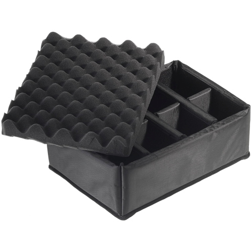 B&W Outdoor Case Type 3000 valigetta rigida nera divisorio interno
