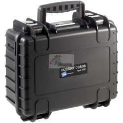 B&W Outdoor Case Type 3000 valigetta rigida nera divisorio interno
