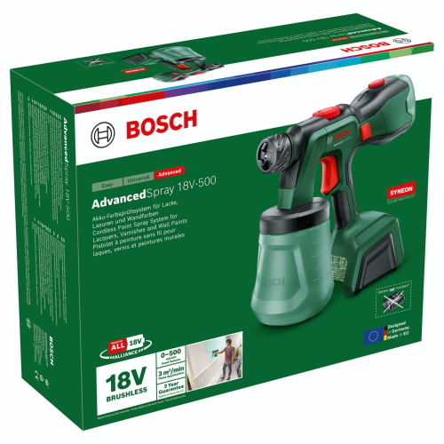 Bosch AdvancedSpray 18V-500 pistola a spruzzo cordless 18V