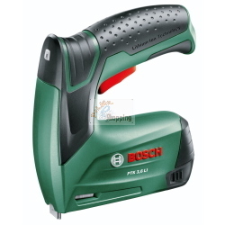 Bosch PTK 3,6 LI è un utensile a batteria con tensione 3,6V e tecnologia Lithium-Ion.