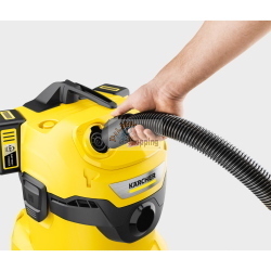Kärcher WD 4-18 Dual Battery aspirapolvere senza fili secco/umido doppia batteria serbatoio inox