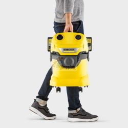 Kärcher WD 4-18 Dual Battery aspirapolvere senza fili secco/umido doppia batteria serbatoio inox