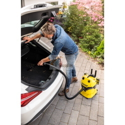 Kärcher WD 4-18 Dual Battery aspirapolvere senza fili secco/umido doppia batteria serbatoio inox