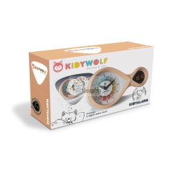 Kidywolf sveglia analogica digitale doppio display integrata rosa