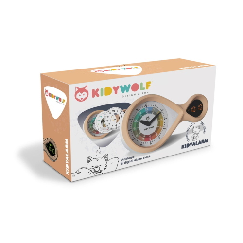 Kidywolf sveglia analogica digitale doppio display integrata rosa
