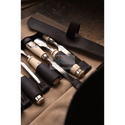Kirschen Leder-Rolltasche rollina porta utensili pelle 12 scomparti