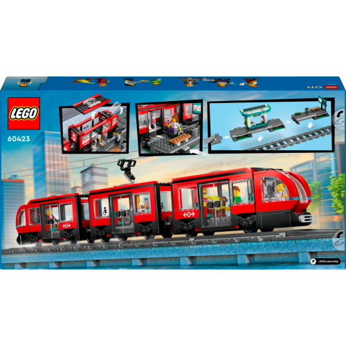 LEGO City 60423 set tram con fermata, dettagliato, gioco di ruolo