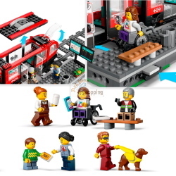 LEGO City 60423 set tram con fermata, dettagliato, gioco di ruolo