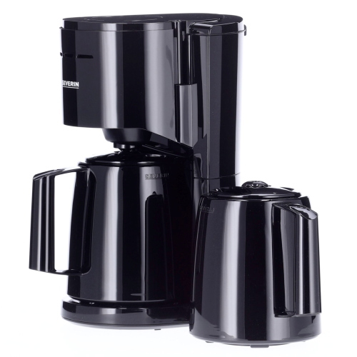 Severin KA 9307 macchina da caffè filtro 2 caraffe nera
