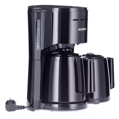 Severin KA 9307 macchina da caffè filtro 2 caraffe nera
