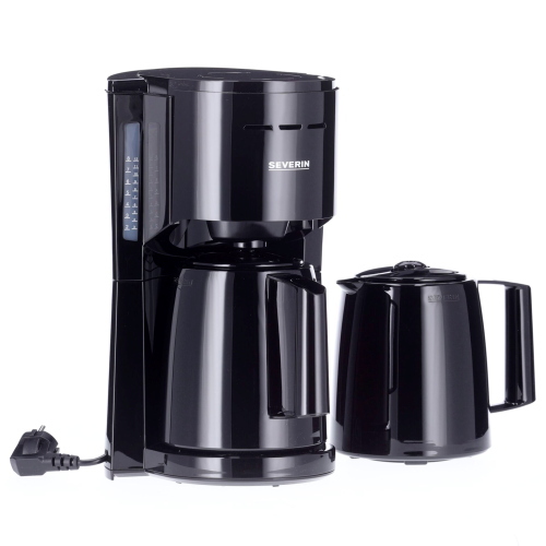 Severin KA 9307 macchina da caffè filtro 2 caraffe nera
