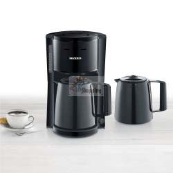 Severin KA 9307 macchina da caffè filtro 2 caraffe nera