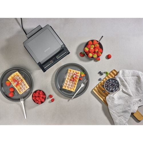 Severin WA2125 ferro per waffle belga, spessi e dorati