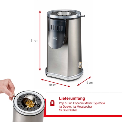Solis 8504 macchina popcorn 3,5 L 1200 W