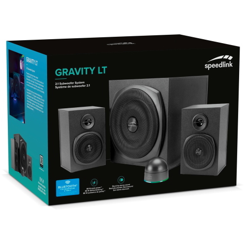 Speedlink Gravity LT sistema audio 2.1 subwoofer nero