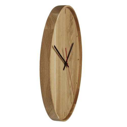 TFA 60.3070.01 orologio da parete massello quercia naturale