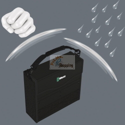 Wera 2go 2 XL Werkzeug-Container, un robusto contenitore per utensili tedesco con capacità XL per organizzare e trasportare i tuoi attrezzi.