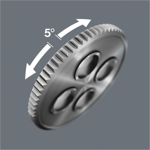 Wera 8000 A Zyklop Speed-Knarre, chiave a cricchetto con attacco 1 / 4", ideale per avvitamenti rapidi.