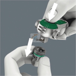 Wera 8000 A Zyklop Speed-Knarre, chiave a cricchetto con attacco 1 / 4", ideale per avvitamenti rapidi.