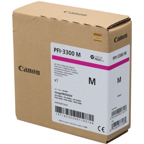 Canon PFI-3300m magenta Cartuccia d'inchiostro ORIGINALE (6435C001) 330ml 330 ml