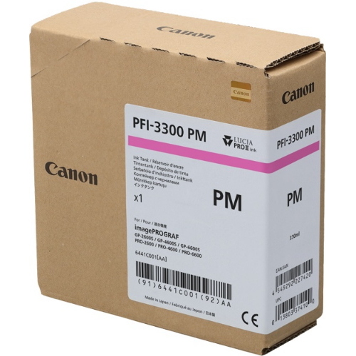 Canon PFI-3300pm magenta (Foto) Cartuccia d'inchiostro ORIGINALE (6441C001) 330ml 330 ml