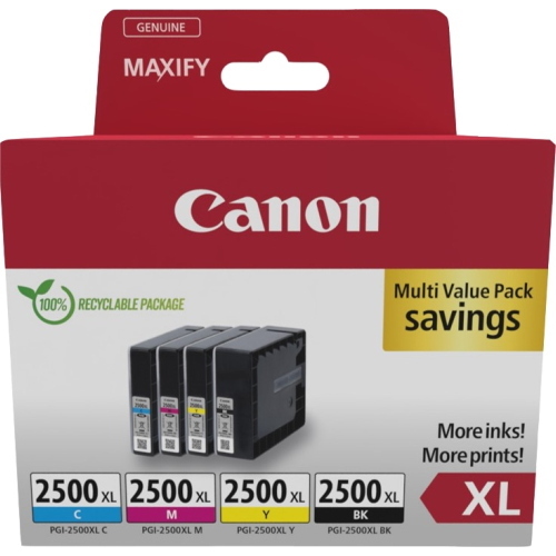 Canon PGI-2500 XL Multipack nero ciano magenta giallo (9254B010)