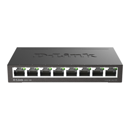 D-Link Switch Gigabit Layer 2 a 8 porte nero (DGS-108/E) 7790 g 443 mm