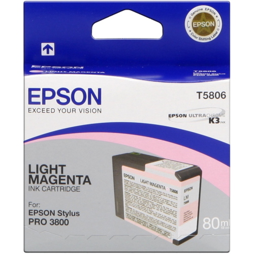 Epson T5806 magenta (chiaro) Cartuccia d'inchiostro ORIGINALE (C13T580600) 80ml 800 mm