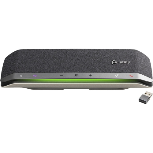 HP Poly Sync 40+M vivavoce Bluetooth senza fili, cavo-USB Argento (77P36AA) 35 mm 610 g