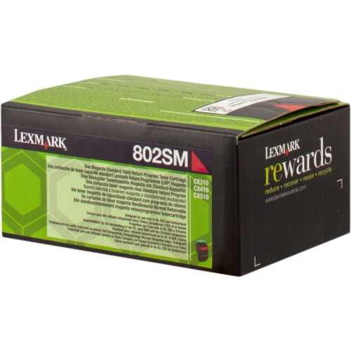 Lexmark 802SM magenta toner ORIGINALE (80C2SM0) 96700 g 220 g