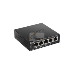 D-Link Switch Gigabit PoE+ da tavolo a 5 porte nero (DGS-1005P/E) 260 g 28 mm